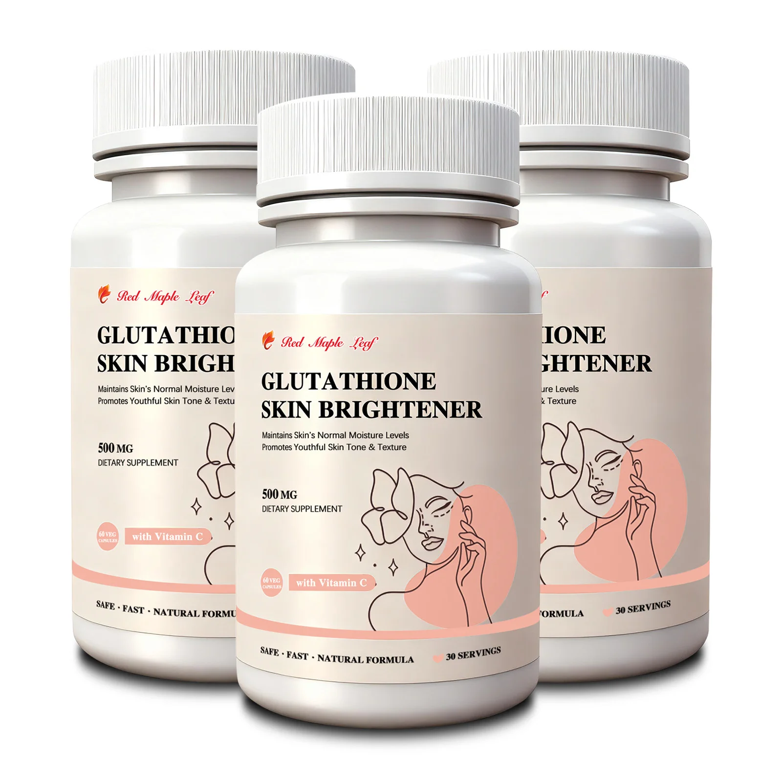 Reduced Glutathione Tablets | 500mg Master Antioxidant | Detox, Liver &  Skin Brightening Support