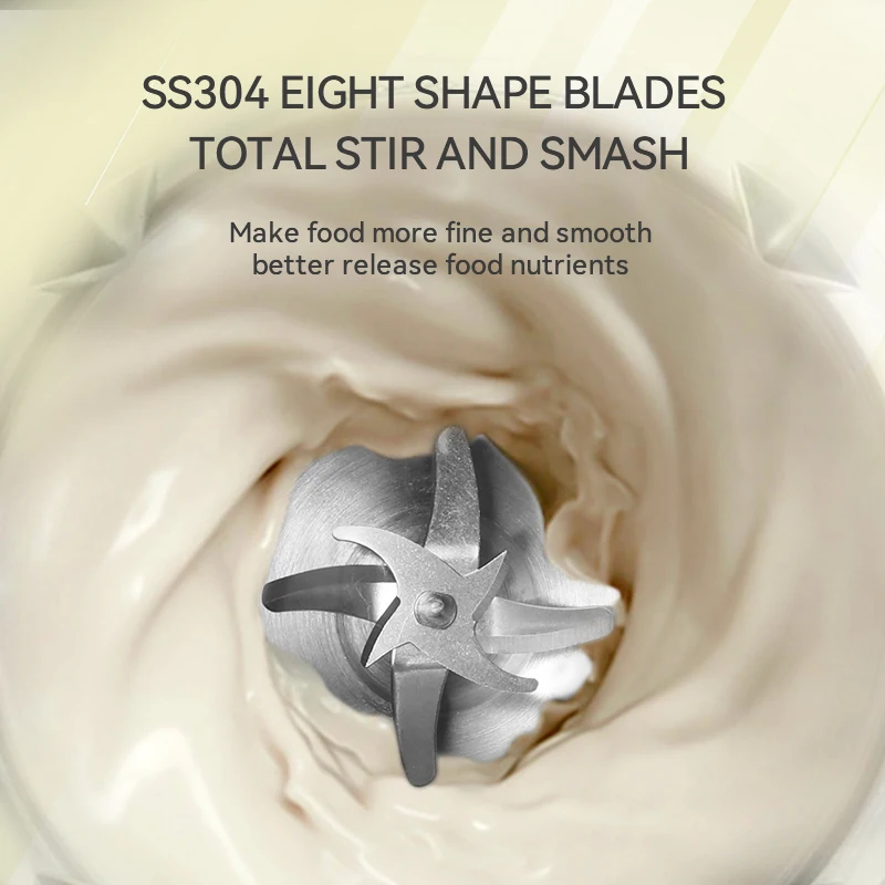 Family Using Automatic Hot Soy Milk Blender Almond Rice Paste Blender