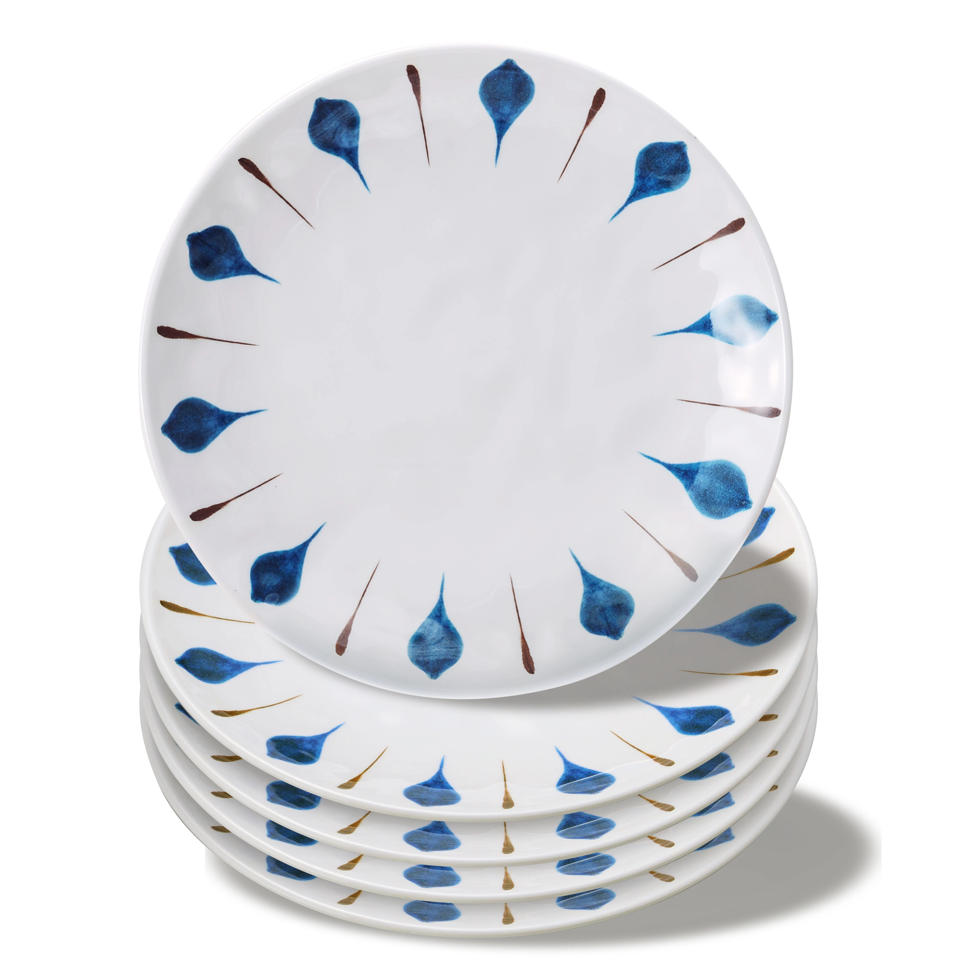 Hot Selling Durable Melamine Korean Japanese Wedding Dinner Plate Restaurant Round Dinner Plate