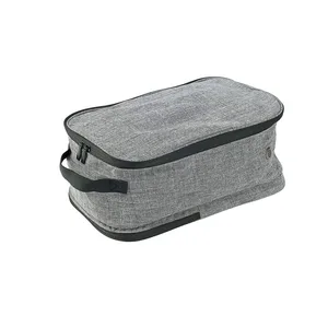 Custom Portable Waterproof Zipper Travel Shoe Storage Bag