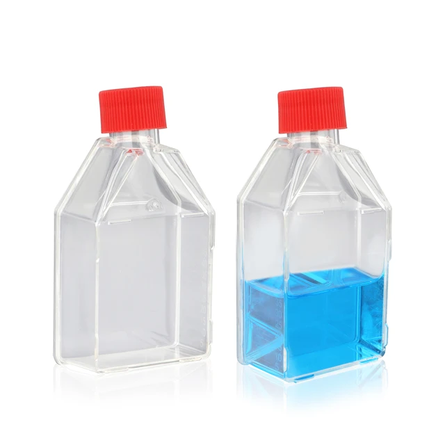 Laboratory Stacking Design Vent Cover Lab Sterile Tc Treated T175 Tissue Culture Bottle Cell Culture Flask