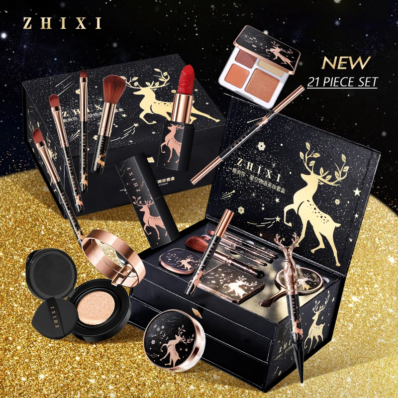 21pcs Starry Sky Face Makeup Set With Eyeshadow & Brushes