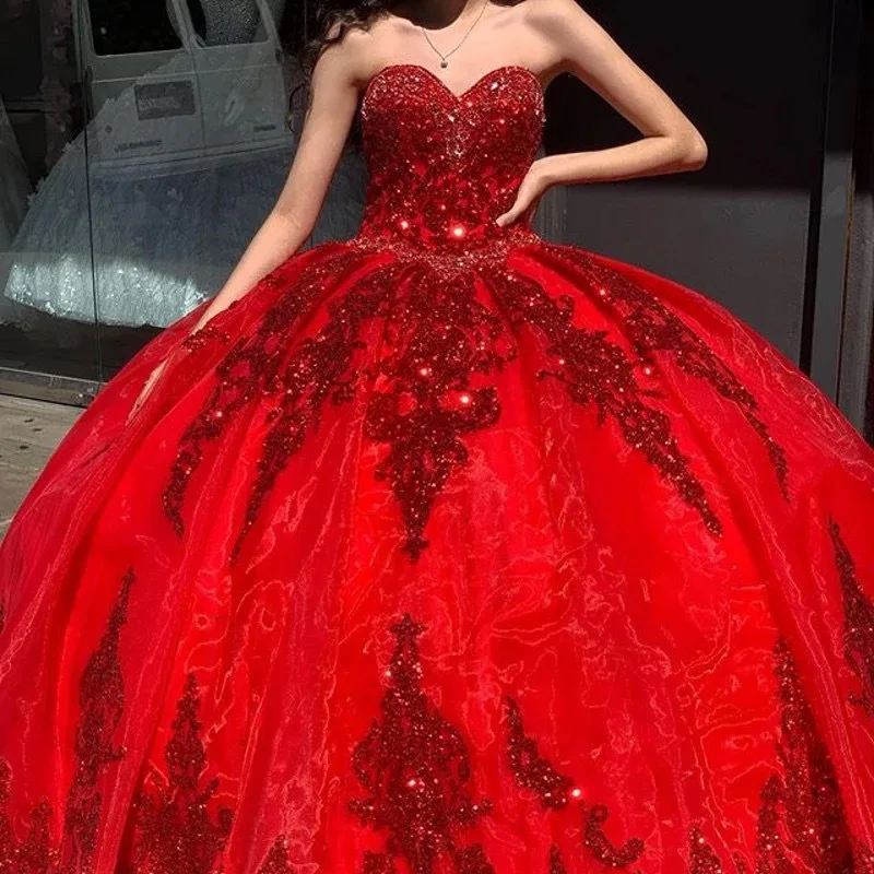 fitted lace wedding dress Luxury Evening Dress Red Fur