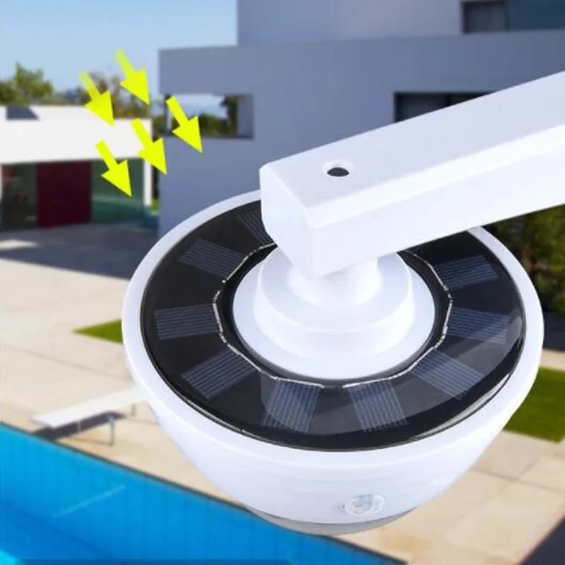 Уличный светильник на солнечной батарее уличная камера для наблюдения водонепроницаемый садовый противоугонное охранное освещение с умным