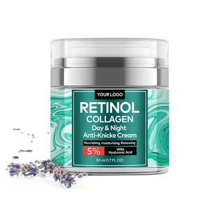 Lavender Collagen Face Cream Jojoba Oil Glycerin Vitamin C Retinol & Moisturizing Antioxidant Brightening Dark Spot Corrector