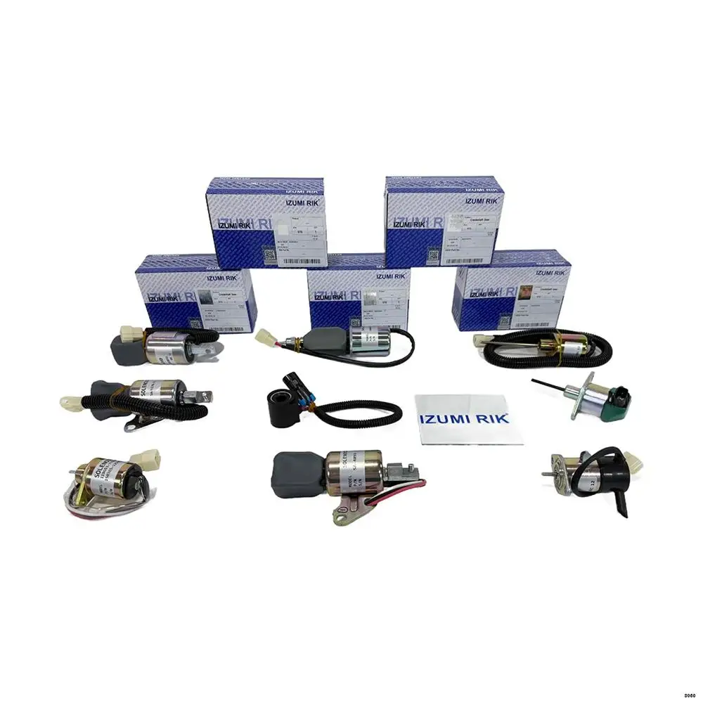 IZUMI RIK 2T90 Stop Solenoid Valve for Yanmar Construction Machinery Engine Parts