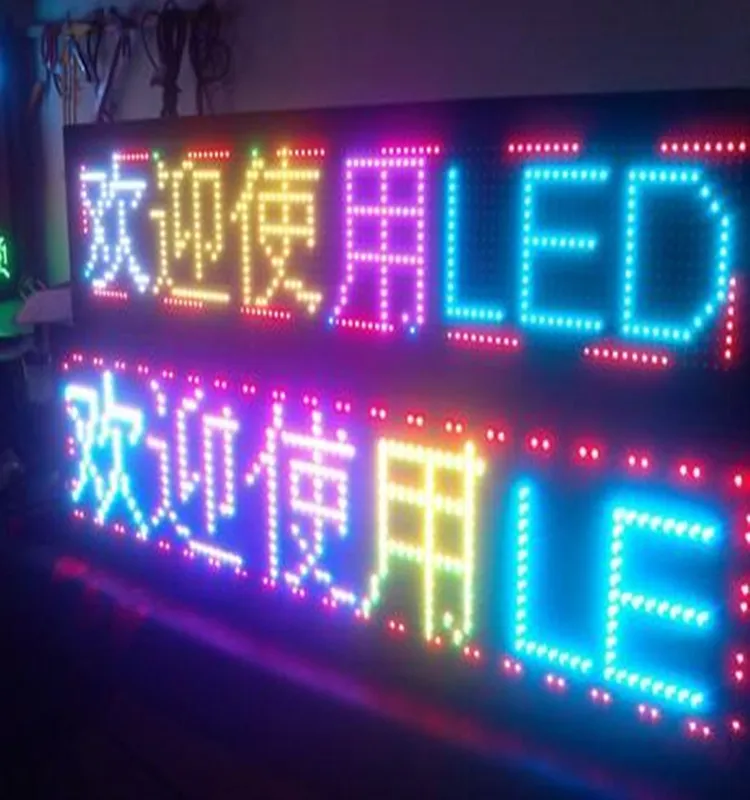 Programable Scrolling Led Moving Message Sign Full Color P10 Wifi Control Led Display Sign Indoor Dot matrix Led Display