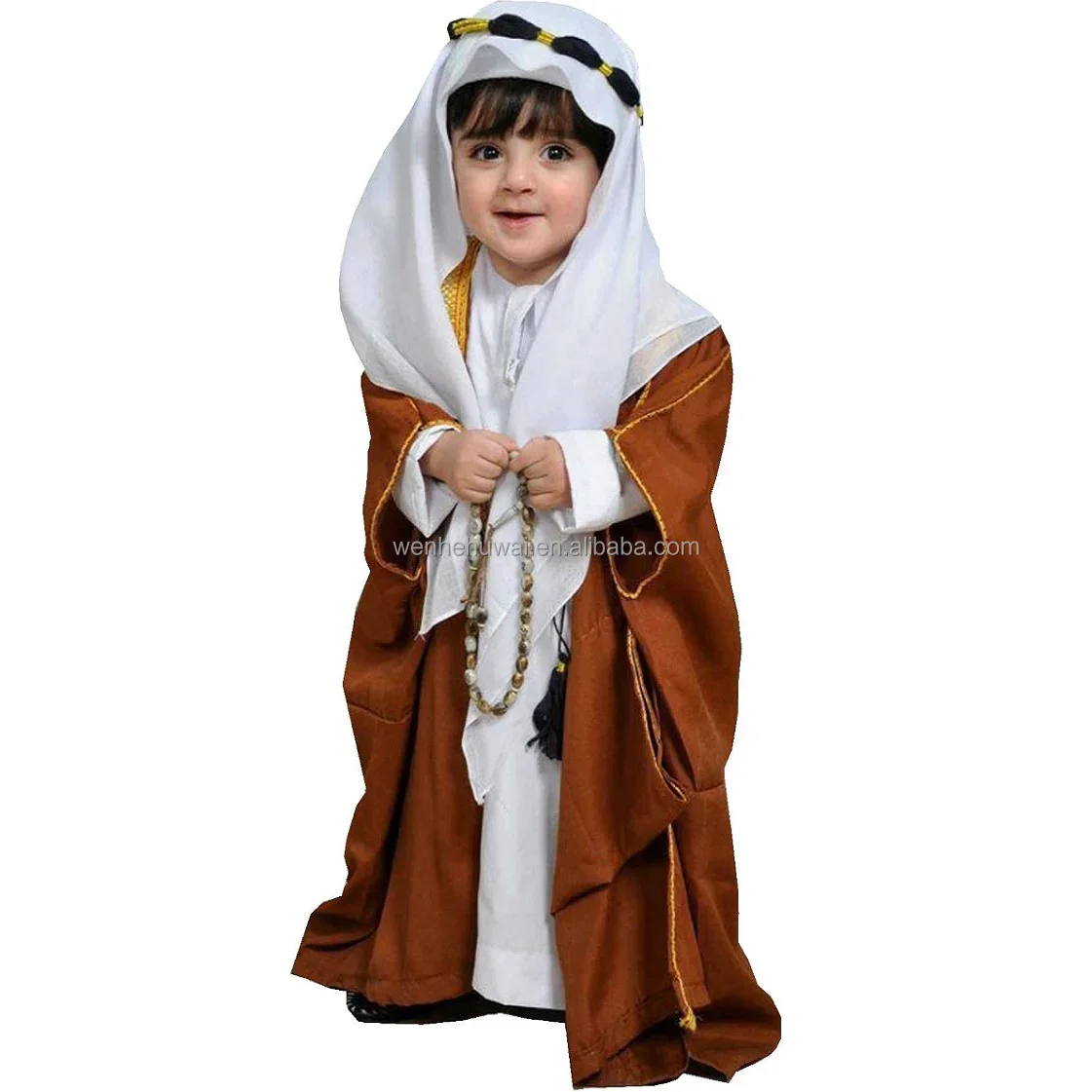 Custom Muslim Kids Abaya Bisht Cloak Saudi Arab Dubai Boys Bisht - Buy ...