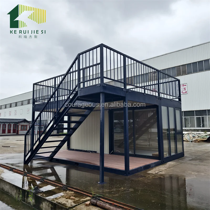 20 Feet Container Structure 20ft EXPO Steel Container with Two-Floor Pop-up Design