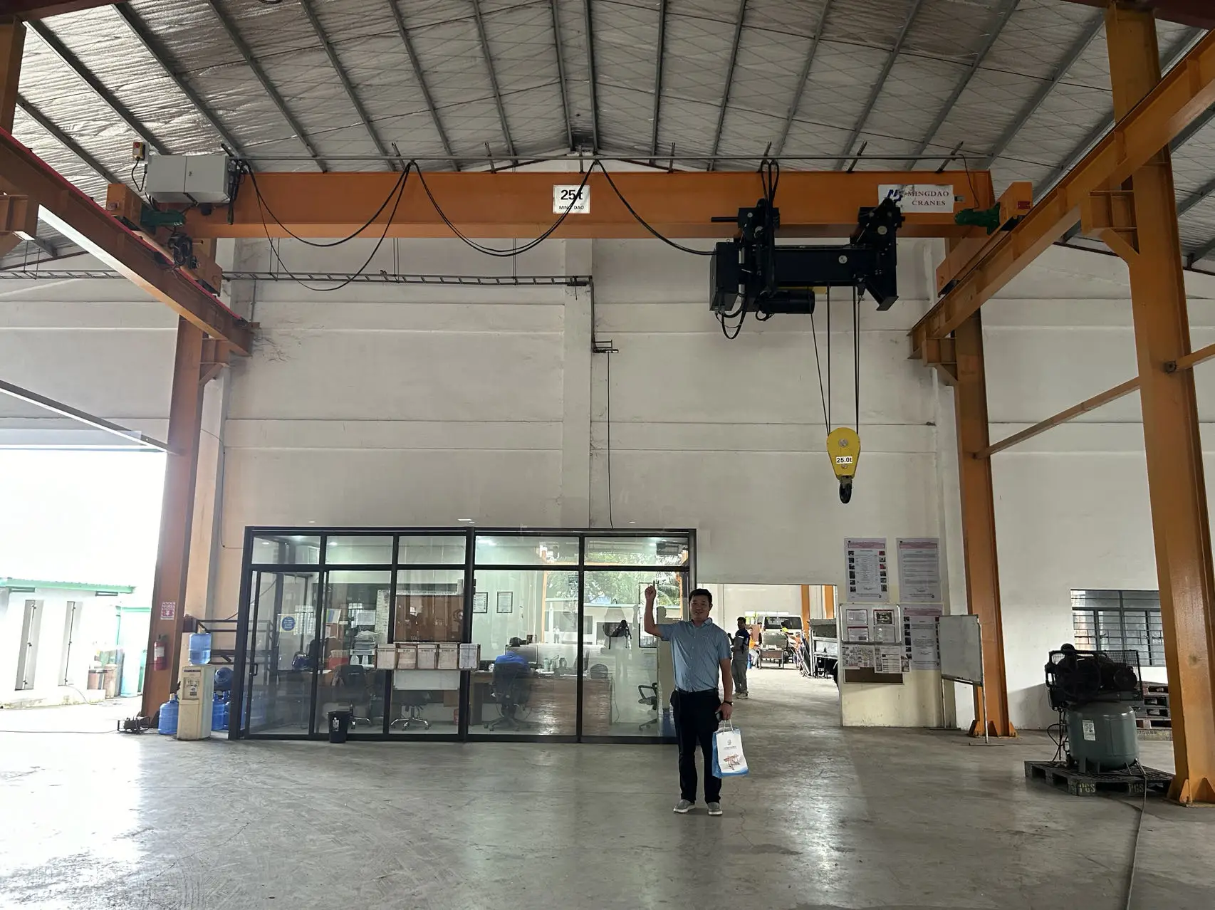 High Quality Euro Type Remote Control Electric 5 10 15 20 Ton Single Wheel Overhead Bridge Crane