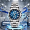 Silver/blue