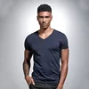 Dark blue-V neck