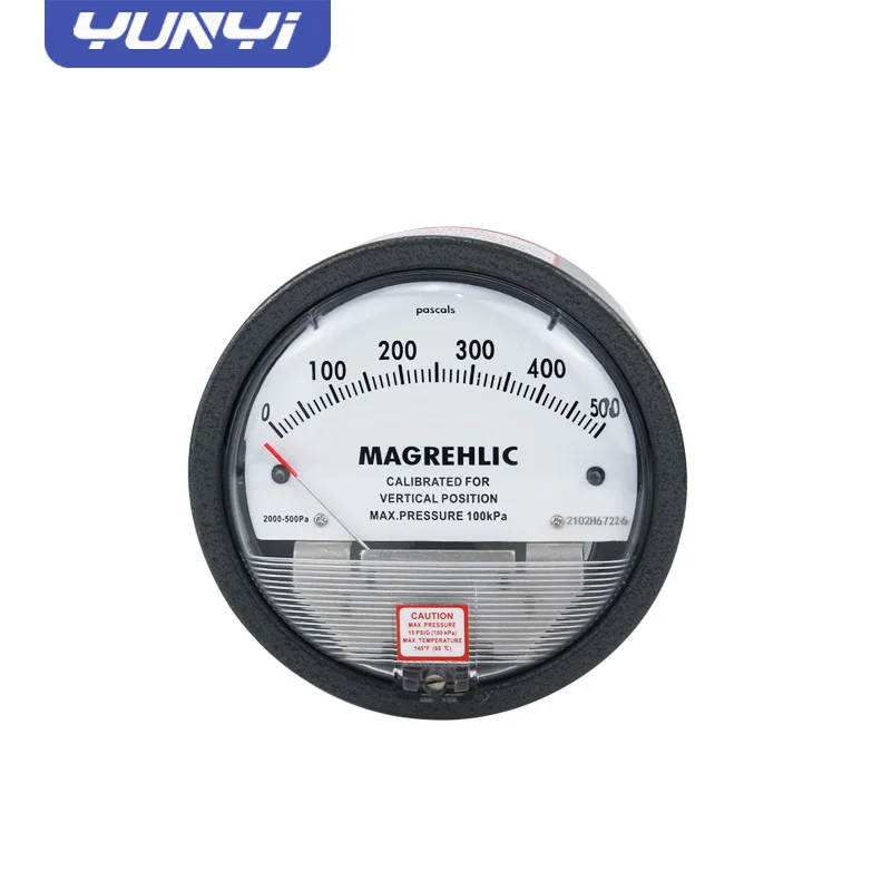 YUNYI Differential Manometer Pressure Meter 0-60Pa Differential Pressure Gauge