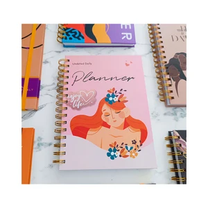 Wholesale Cheap A5 Hard Cover Journal Custom Notebooks to Do List 2026 Spiral Weekly Undated Planner