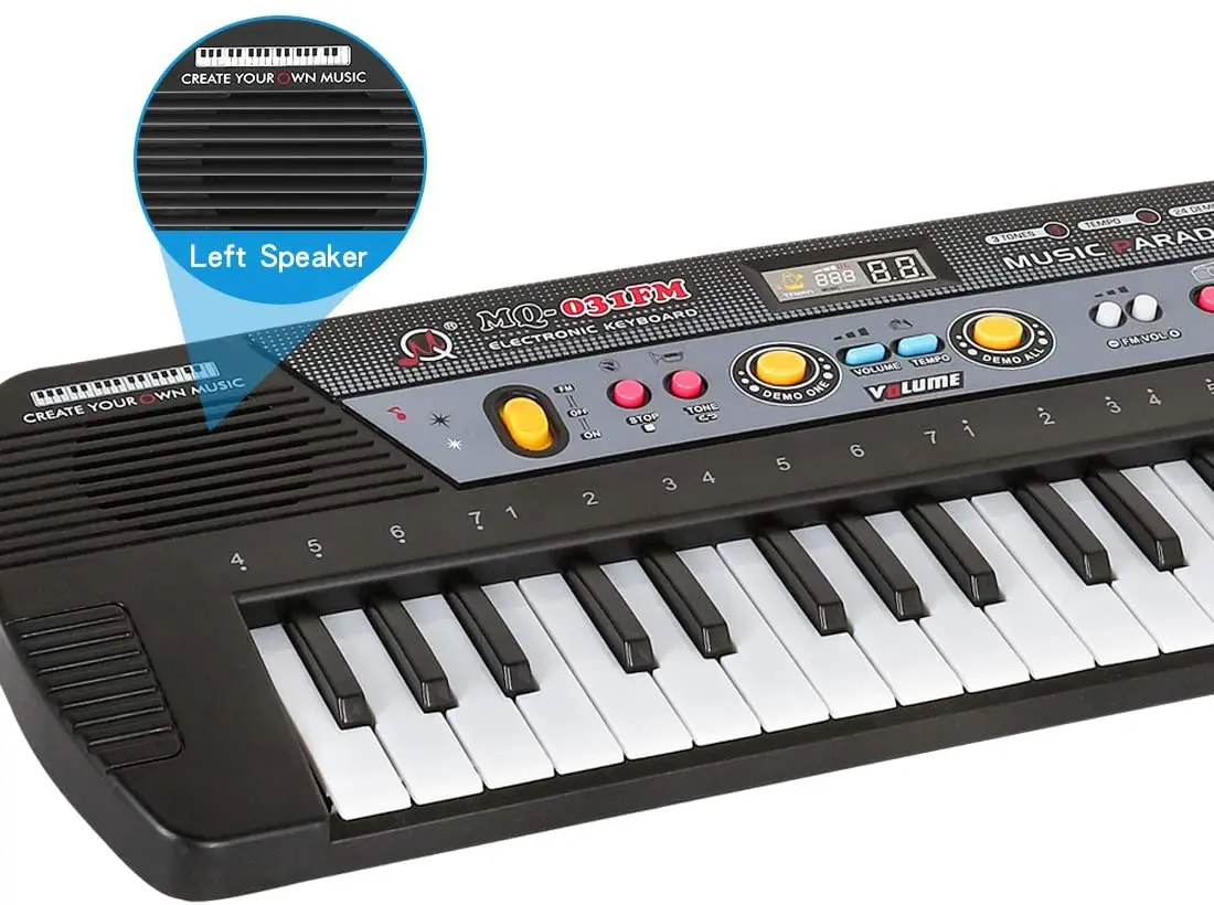 37 пианино клавиатура многофункциональный FM радио режим смарт развивающие игрушки с микрофоном музыкальный инструмент для детей