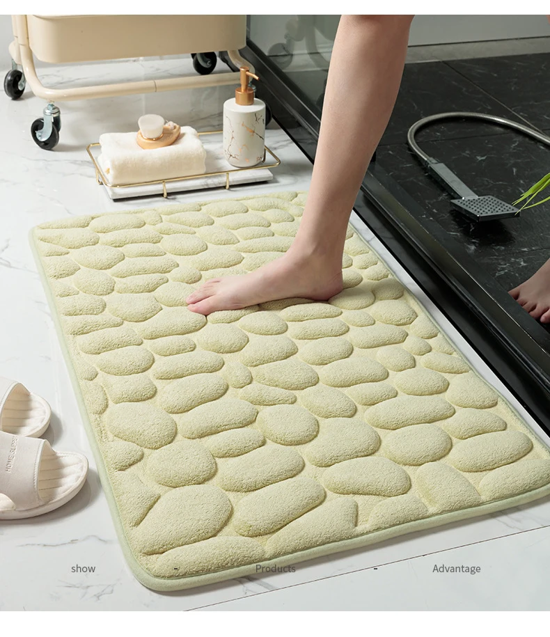 Custom Memory Foam Bath Mat For Bathroom Non Slip Bath Rug Soft And