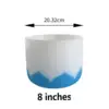 8 inches with bag