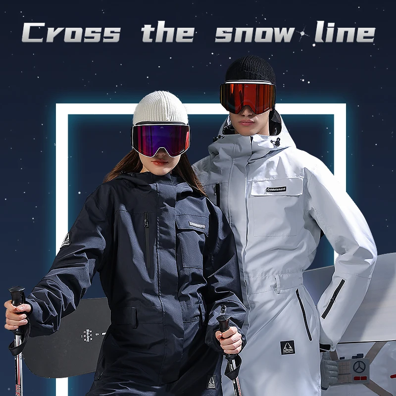 GOLOVEJOY HXF04 Custom High Quality Ski Wear Warm Snow Suit Waterproof  Windproof Snowboard Suit for Men and Women - Main Image