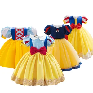MQATZ Princess Dress Kids Summer Fancy Princess Costume Children Costume Birthday Party Dress for Girls