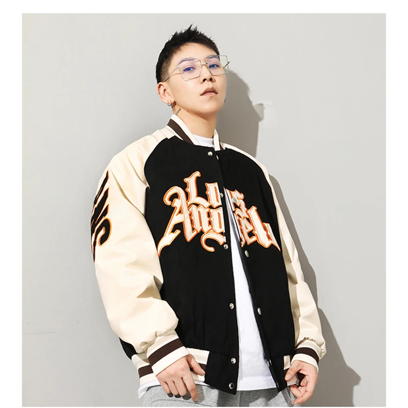 hip hop baseball jacket