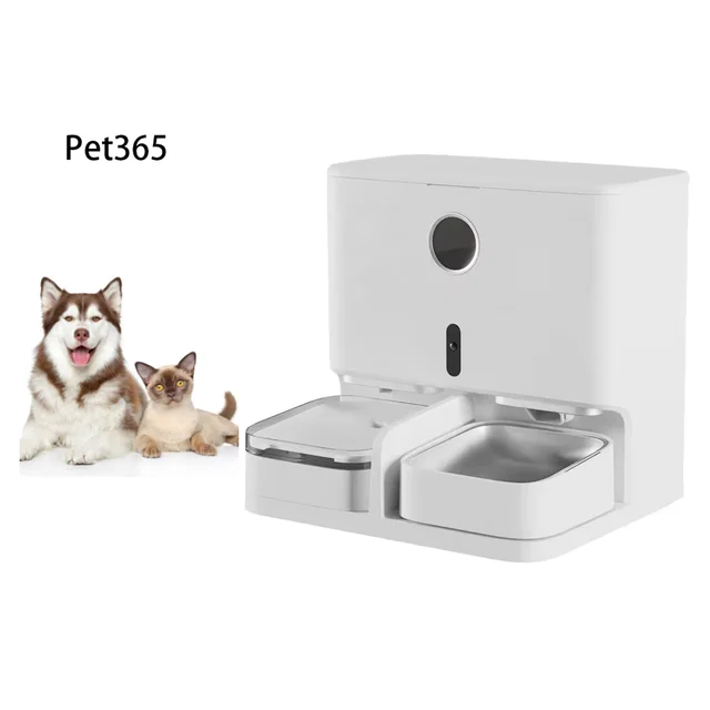2024 New Auto Feeder App Control Smart Pet Food Feeder& Water Fountain Bowls ABS Automatic Feeders & Water drinking 2 in 1feeder
