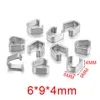 Large Square Shape - Silver Color [Single 0.71g]