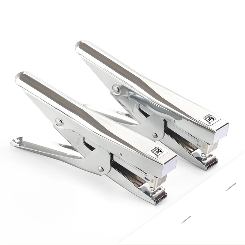 Оптовая продажа, бесплатный образец, недорогой степлер с индивидуальным логотипом, металлический степлер с покрытием под заказ, роскошный степлер