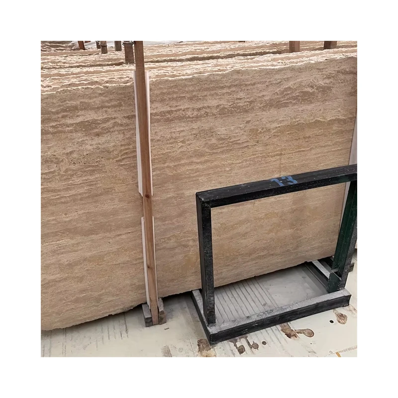 Factory Wholesale Roman Travertine Slab Tiles Modern Polished Marble Countertop for Indoor and Outdoor Decor