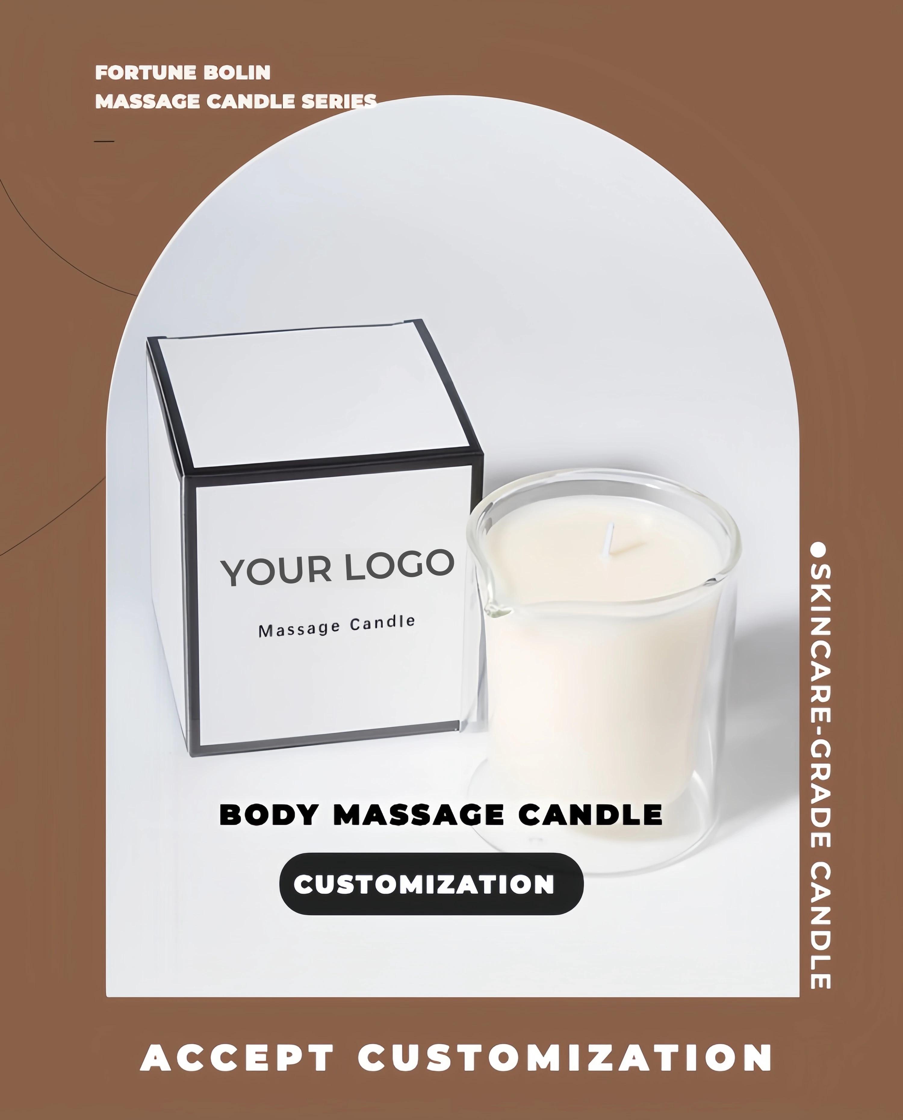 Custom Soy Wax Massage Candle Sexy Oil Oem/odm Glass Candle Jars