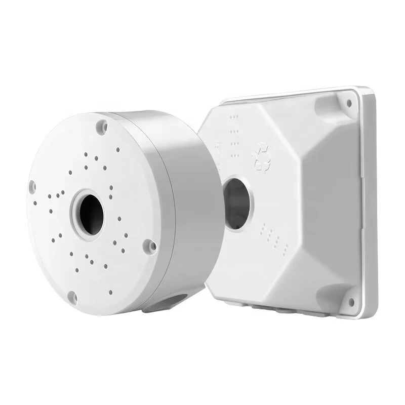 Lot De 4 Boîtes De Jonction Pour Caméra - Câble Caché En Plastique - Étanche - Pour Surveillance Intérieure Et Extérieure - Compatible Murs Et Plafonds