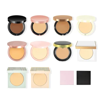 Natural Compact Powder Private Label OEM Face Powder Compact Makeup Foundation Powder