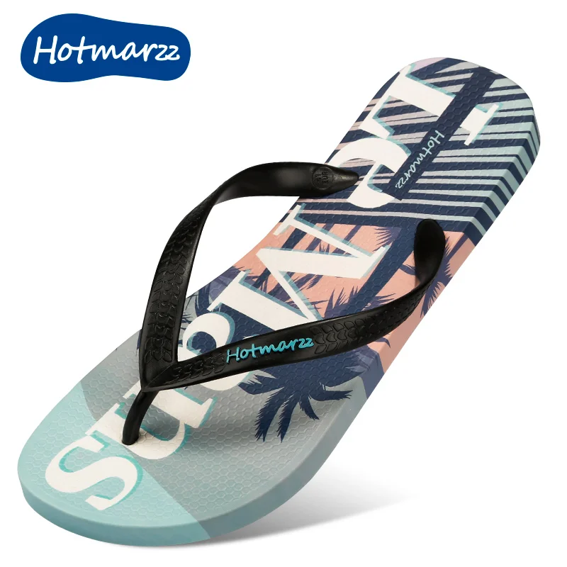 Hotmarzz Custom PVC Flip-Flops Slippers for Men Women Beach Shoes Sandals for Swimming Pool Use Promotional Flip Flops