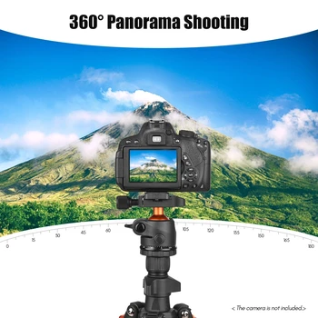 TRIOPO 162cm CameraTripod Stand 360 Degree Panorama Ball Head 6kg Load Capacity Travel Camera Tripod product image