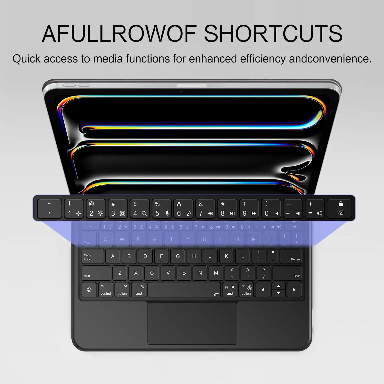 product magic keyboard case 11 inch and 13 inch for ipad pro and ipad air pu leather direct contact connection laudtec-4