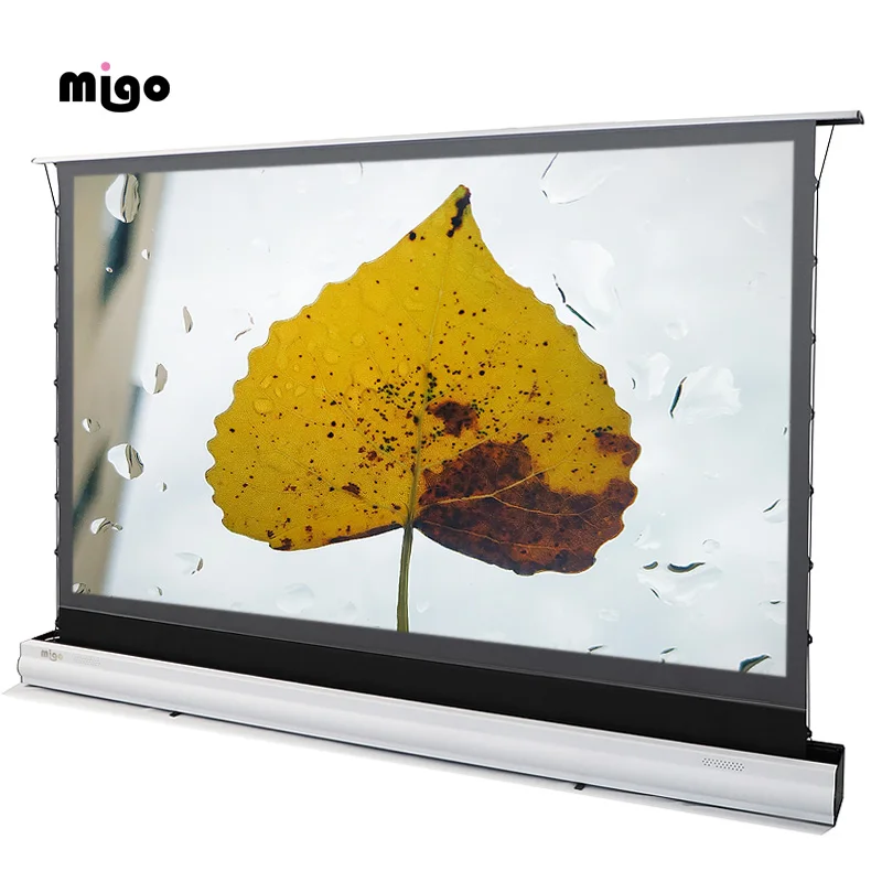 automatic floor rising projector screen