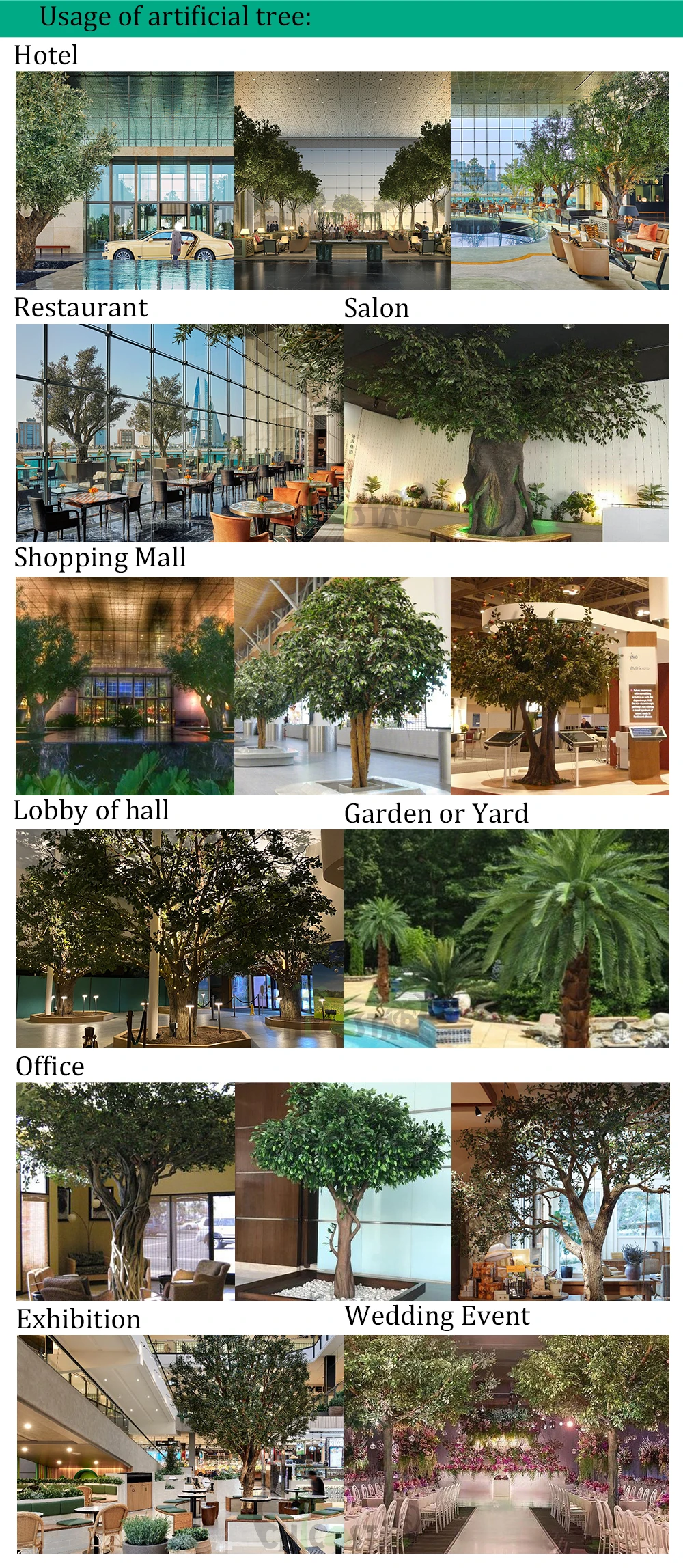 Customized Large Olive Artifical Tree Simulation Indoor Restaurant ...