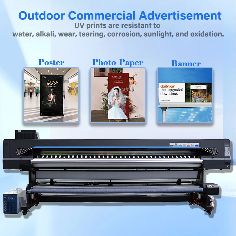 Custom Roll-to-roll Uv Precision Inkjet hd I3200 Big Printer Digital Carpet Printing Machine for Banners