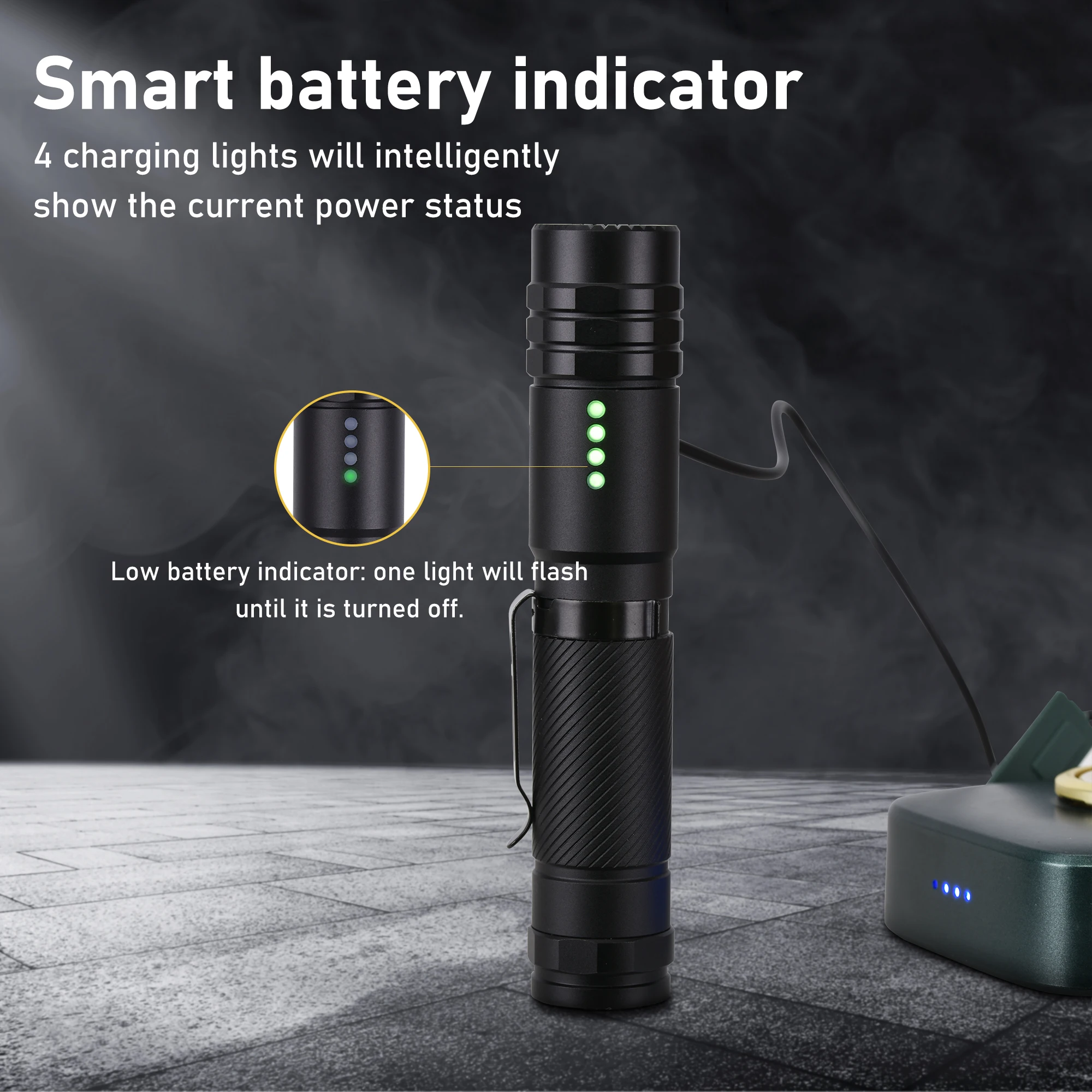 Alibaba.com: Peetpen L28 High Power Rechargeable Flashlight