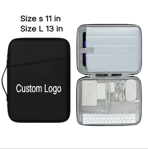 Custom Logo Print Wholesale Portable Oxford Laptop Protect Bag Durable Tablet Case Organize Pack Business Travel Cover Pouch