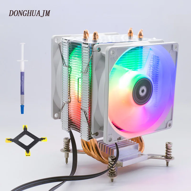 Изготовленный На Заказ 12v алюминиевый rgb с тепловым стержнем heat pipe cpu Охлаждающий Вентилятор deepcool процессорный кулер для intel LGA 1150/1151/1155/1156/1200