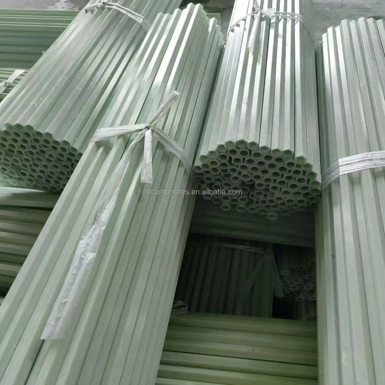 High Strength Custom Fiberglass Hollow Tube Original Color High Performance FRP Pipe details