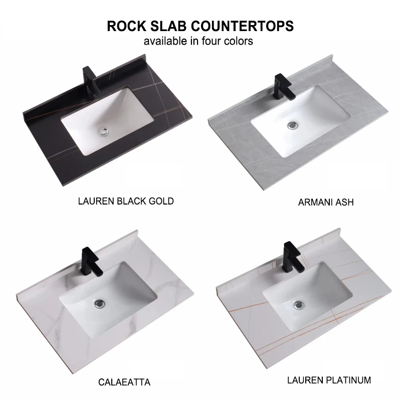 American Style Wholesale Modern White Solid Wood Bathroom Furniture