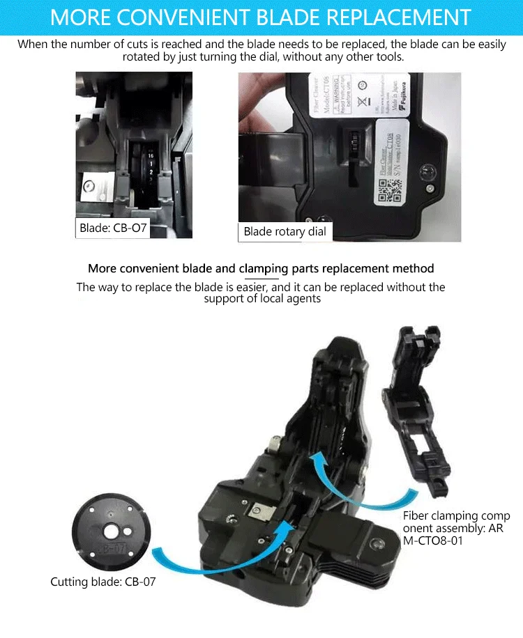 Japan Optical Fiber Cleaver Ct Ftth Tools Ct Fiber Optic Cleaver