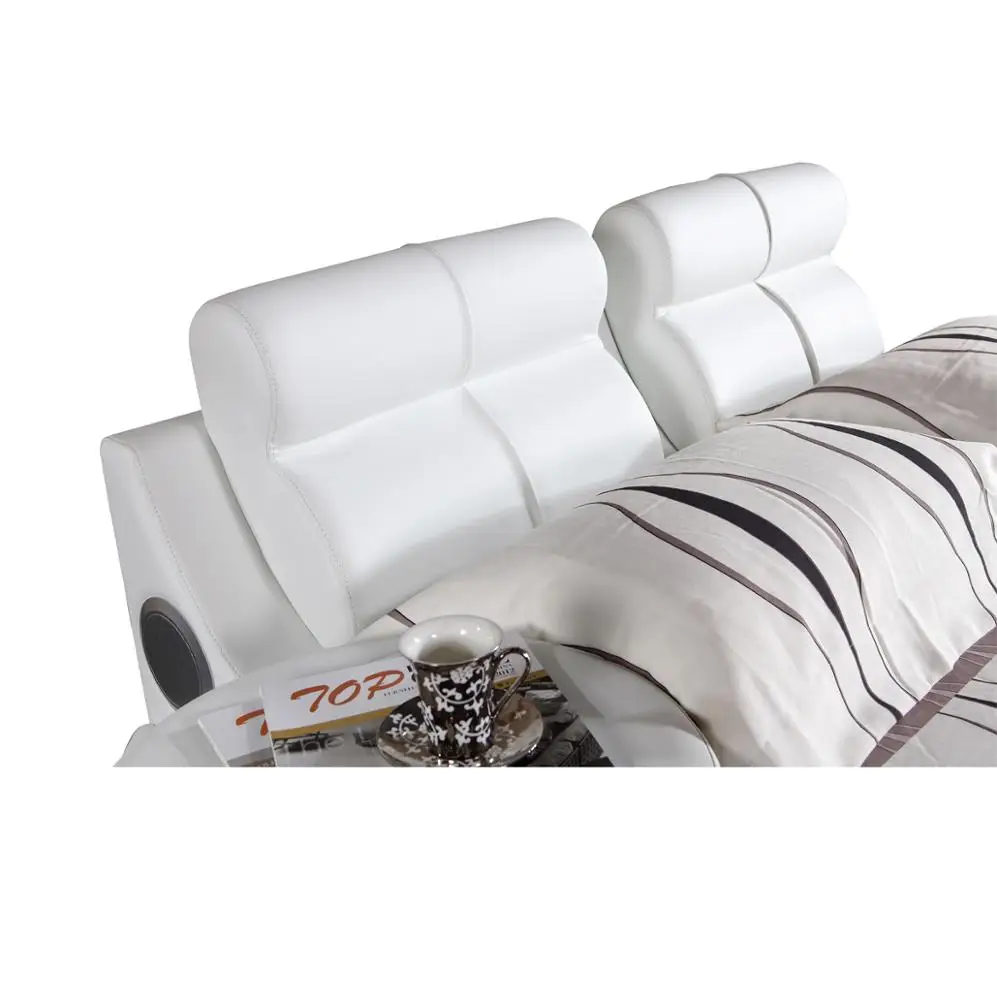 King Siz Round Leather Bed With Tv And Stereo In Footboard G1031 Buy