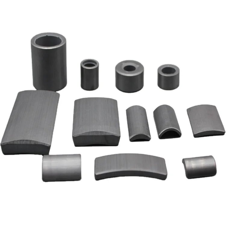 Customized Ferrite Magnet Ring Core for Welding Fluxes Hollow Flat Round Split Shaped Permanent Motor Magnet