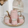 Hand-painted pink electroplated disc