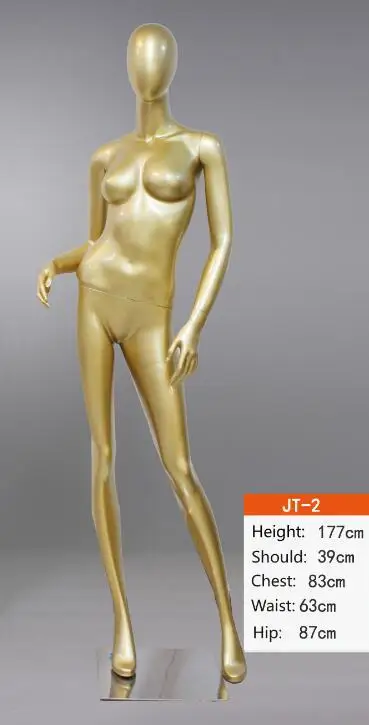 female gold mannequin gold full body