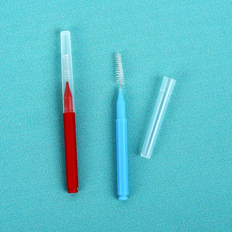 40pcs Per Box Disposable Toothbrush Toothpick Dental Interdental Brush