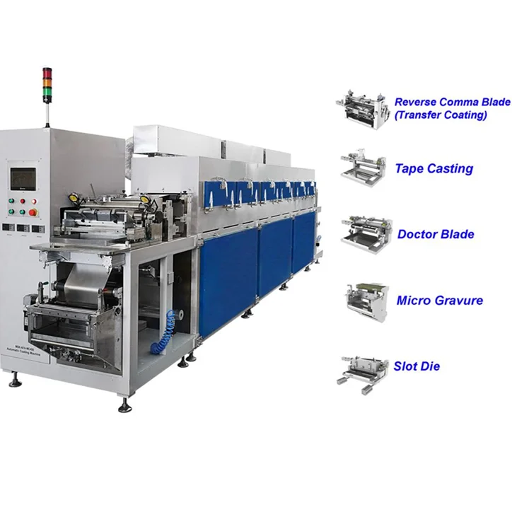 Slot Die Doctor Blade Reverse Comma Coater Machine Coater With Reeling/Unreeling System