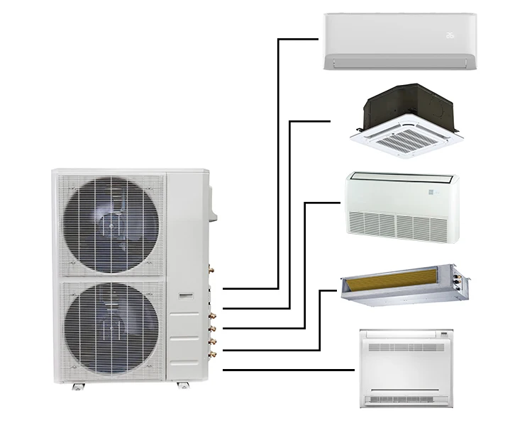 Multi Zone Split System Ac Indoor Outdoor Unit 12000 24000 36000 48000 Btu Air Conditioner Mini 0433